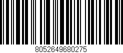 Código de barras (EAN, GTIN, SKU, ISBN): '8052649680275'