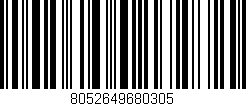 Código de barras (EAN, GTIN, SKU, ISBN): '8052649680305'