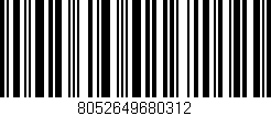 Código de barras (EAN, GTIN, SKU, ISBN): '8052649680312'