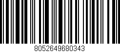 Código de barras (EAN, GTIN, SKU, ISBN): '8052649680343'