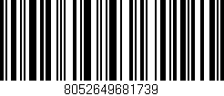 Código de barras (EAN, GTIN, SKU, ISBN): '8052649681739'