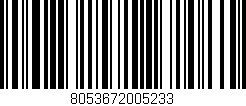 Código de barras (EAN, GTIN, SKU, ISBN): '8053672005233'