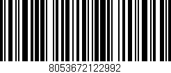 Código de barras (EAN, GTIN, SKU, ISBN): '8053672122992'