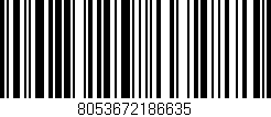 Código de barras (EAN, GTIN, SKU, ISBN): '8053672186635'