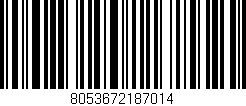 Código de barras (EAN, GTIN, SKU, ISBN): '8053672187014'