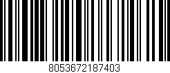 Código de barras (EAN, GTIN, SKU, ISBN): '8053672187403'