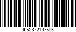 Código de barras (EAN, GTIN, SKU, ISBN): '8053672187595'