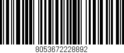 Código de barras (EAN, GTIN, SKU, ISBN): '8053672228892'