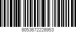 Código de barras (EAN, GTIN, SKU, ISBN): '8053672228953'