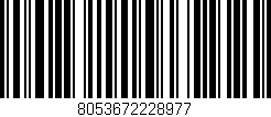 Código de barras (EAN, GTIN, SKU, ISBN): '8053672228977'