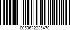 Código de barras (EAN, GTIN, SKU, ISBN): '8053672235470'