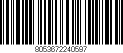 Código de barras (EAN, GTIN, SKU, ISBN): '8053672240597'