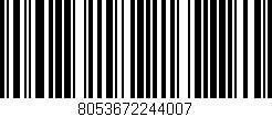 Código de barras (EAN, GTIN, SKU, ISBN): '8053672244007'