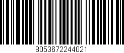 Código de barras (EAN, GTIN, SKU, ISBN): '8053672244021'