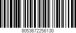 Código de barras (EAN, GTIN, SKU, ISBN): '8053672256130'