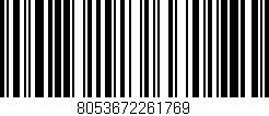 Código de barras (EAN, GTIN, SKU, ISBN): '8053672261769'