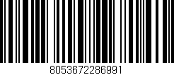 Código de barras (EAN, GTIN, SKU, ISBN): '8053672286991'