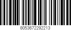 Código de barras (EAN, GTIN, SKU, ISBN): '8053672292213'