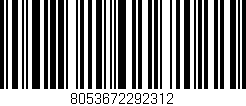 Código de barras (EAN, GTIN, SKU, ISBN): '8053672292312'
