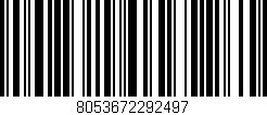 Código de barras (EAN, GTIN, SKU, ISBN): '8053672292497'