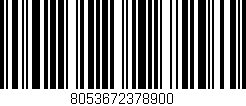 Código de barras (EAN, GTIN, SKU, ISBN): '8053672378900'