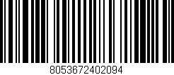 Código de barras (EAN, GTIN, SKU, ISBN): '8053672402094'