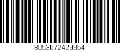 Código de barras (EAN, GTIN, SKU, ISBN): '8053672429954'