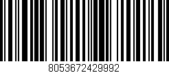 Código de barras (EAN, GTIN, SKU, ISBN): '8053672429992'