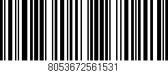 Código de barras (EAN, GTIN, SKU, ISBN): '8053672561531'