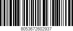 Código de barras (EAN, GTIN, SKU, ISBN): '8053672602937'