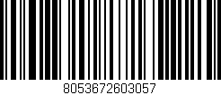 Código de barras (EAN, GTIN, SKU, ISBN): '8053672603057'