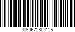 Código de barras (EAN, GTIN, SKU, ISBN): '8053672603125'
