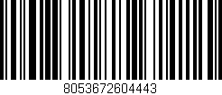 Código de barras (EAN, GTIN, SKU, ISBN): '8053672604443'