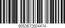 Código de barras (EAN, GTIN, SKU, ISBN): '8053672604474'