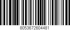 Código de barras (EAN, GTIN, SKU, ISBN): '8053672604481'