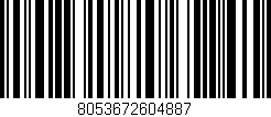 Código de barras (EAN, GTIN, SKU, ISBN): '8053672604887'