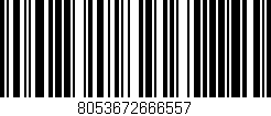 Código de barras (EAN, GTIN, SKU, ISBN): '8053672666557'