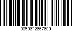 Código de barras (EAN, GTIN, SKU, ISBN): '8053672667608'