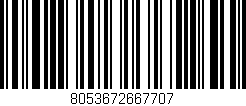 Código de barras (EAN, GTIN, SKU, ISBN): '8053672667707'