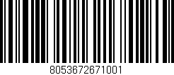Código de barras (EAN, GTIN, SKU, ISBN): '8053672671001'