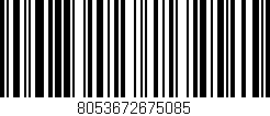 Código de barras (EAN, GTIN, SKU, ISBN): '8053672675085'