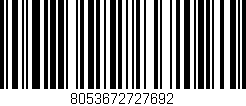 Código de barras (EAN, GTIN, SKU, ISBN): '8053672727692'