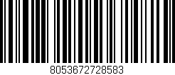 Código de barras (EAN, GTIN, SKU, ISBN): '8053672728583'
