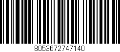 Código de barras (EAN, GTIN, SKU, ISBN): '8053672747140'