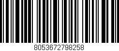 Código de barras (EAN, GTIN, SKU, ISBN): '8053672798258'