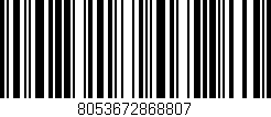 Código de barras (EAN, GTIN, SKU, ISBN): '8053672868807'