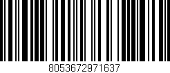 Código de barras (EAN, GTIN, SKU, ISBN): '8053672971637'