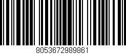 Código de barras (EAN, GTIN, SKU, ISBN): '8053672989861'
