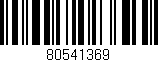 Código de barras (EAN, GTIN, SKU, ISBN): '80541369'