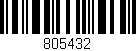 Código de barras (EAN, GTIN, SKU, ISBN): '805432'